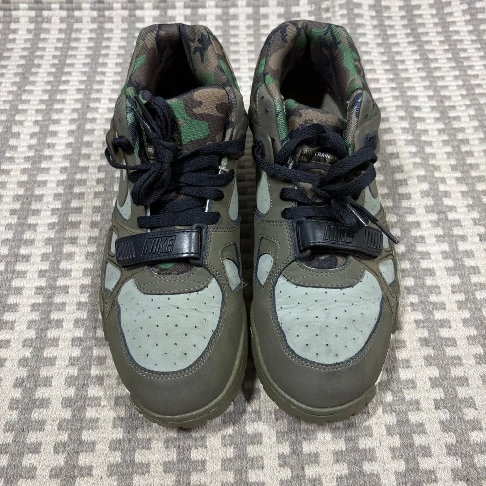 Nike Air Trainer 3 Premium Pale Olive Camo Mens Shoes 705426-300 Size 10.5